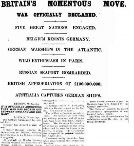 WW1 Declaration DA 6 Aug 14