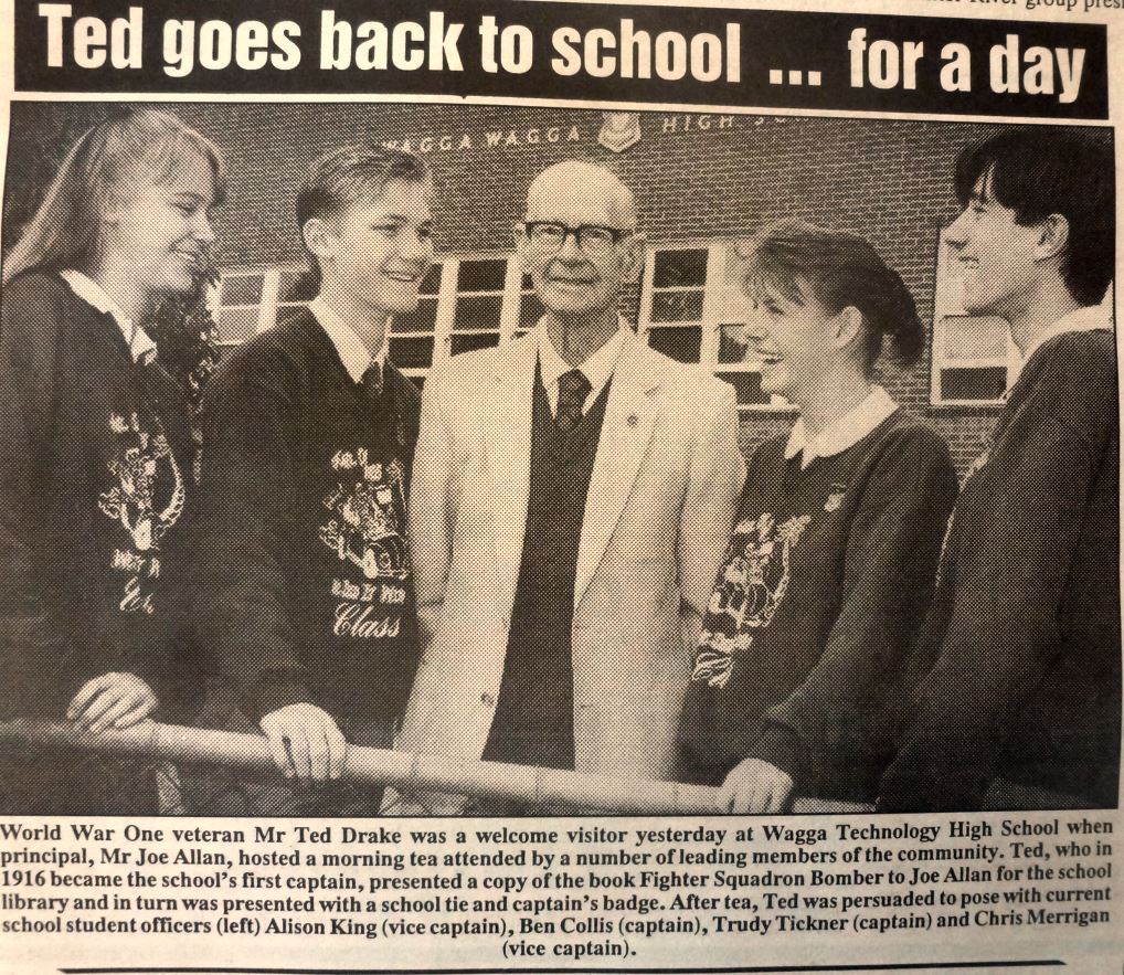 Ted Drake goes back to school 25 years ago
